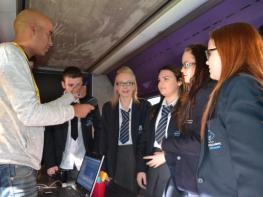 Key103 Media Bus visits Salford City Academy